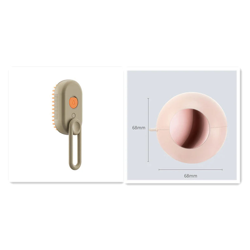 3-in-1 Steamy Pet Brush for Grooming & Massage