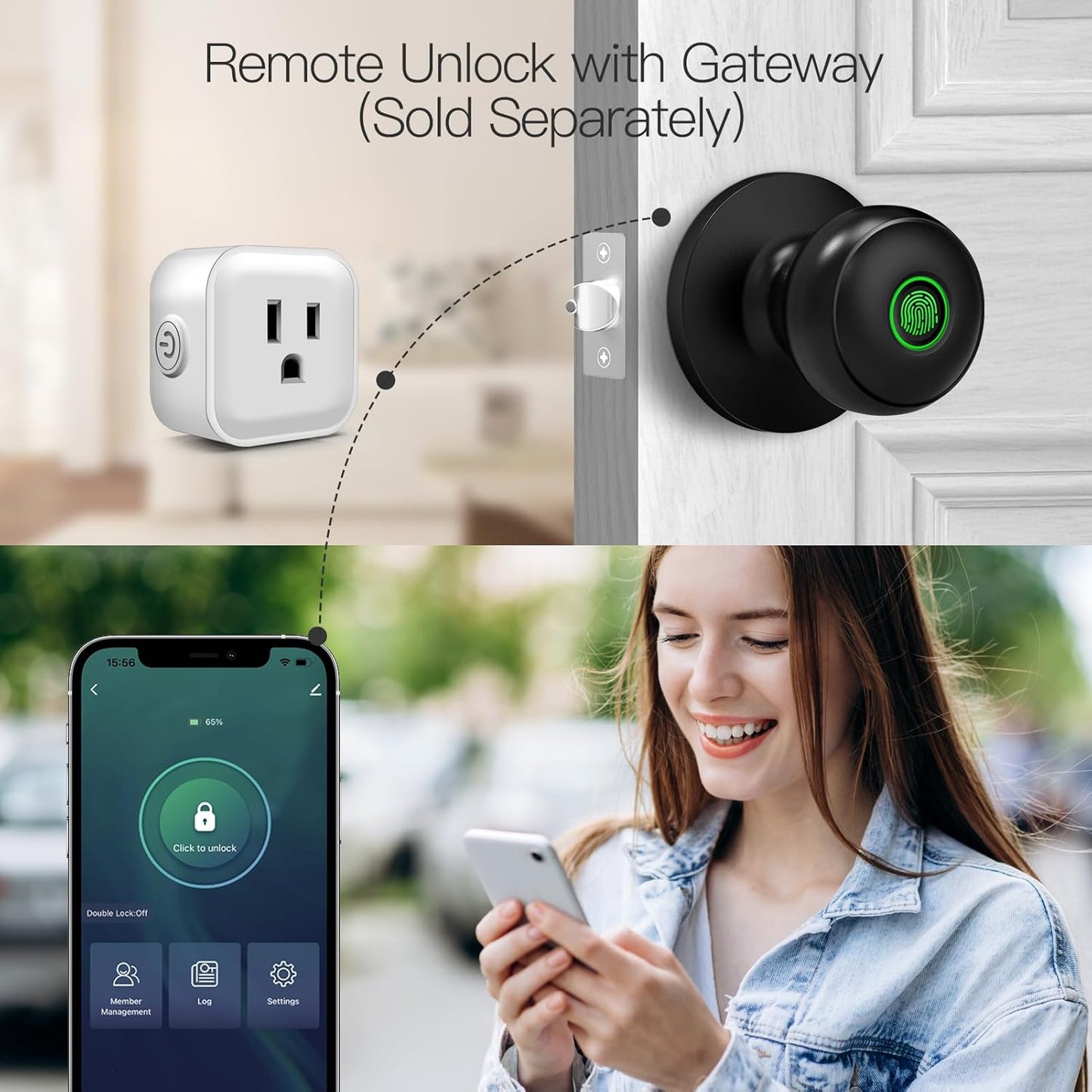 LockMate™ Fingerprint Knob