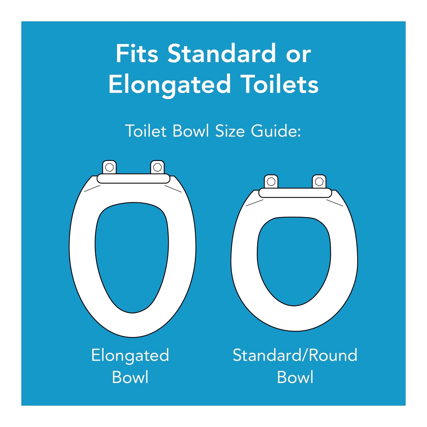4-Inch Raised Toilet Seat with Quick Lock for Seniors, 300 Lb Weight Capacity, Slip-Resistant