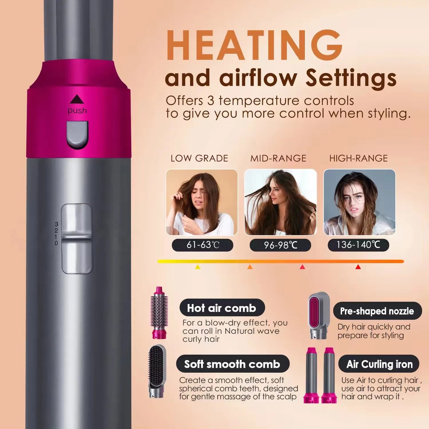 StyleEase™ 5-in-1 Hair Styler & Dryer