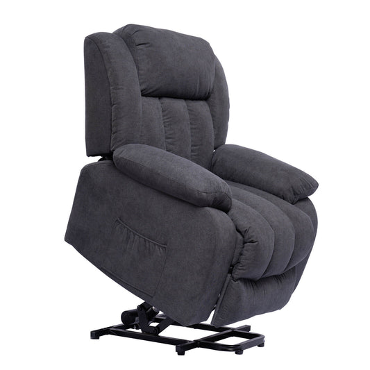 Power Lift Massage Recliner Chair for Elderly Heated Fabric Recliner Ergonomic