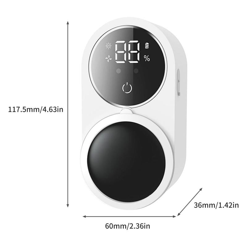 Wall-Mounted UV Toothbrush Sterilizer – Rechargeable Holder & LED Smart Screen