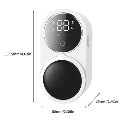 Wall-Mounted UV Toothbrush Sterilizer – Rechargeable Holder & LED Smart Screen