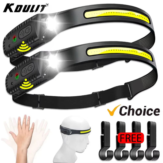 BrightBeam™ USB Rechargeable Sensor Headlamp