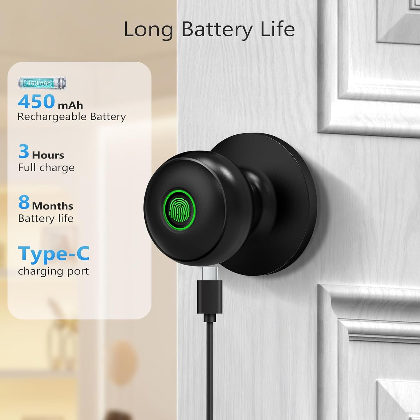 LockMate™ Fingerprint Knob
