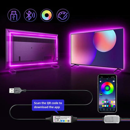 5M LED Light Strip, 1 Count Mother'S Day Gift, RGB Color Changing Night Light with App Control, Ambient Light for Home TV, PC & Laptop Decor