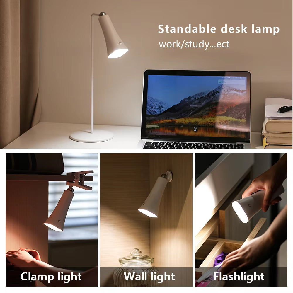 USB Rechargeable Touch-Control LED Desk Lamp