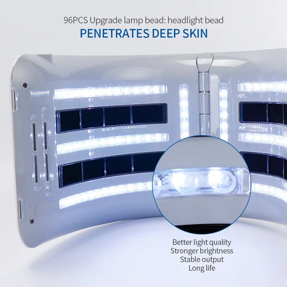 Foldable 7-Color LED Light Therapy Mask for Skin Care & Acne Treatment