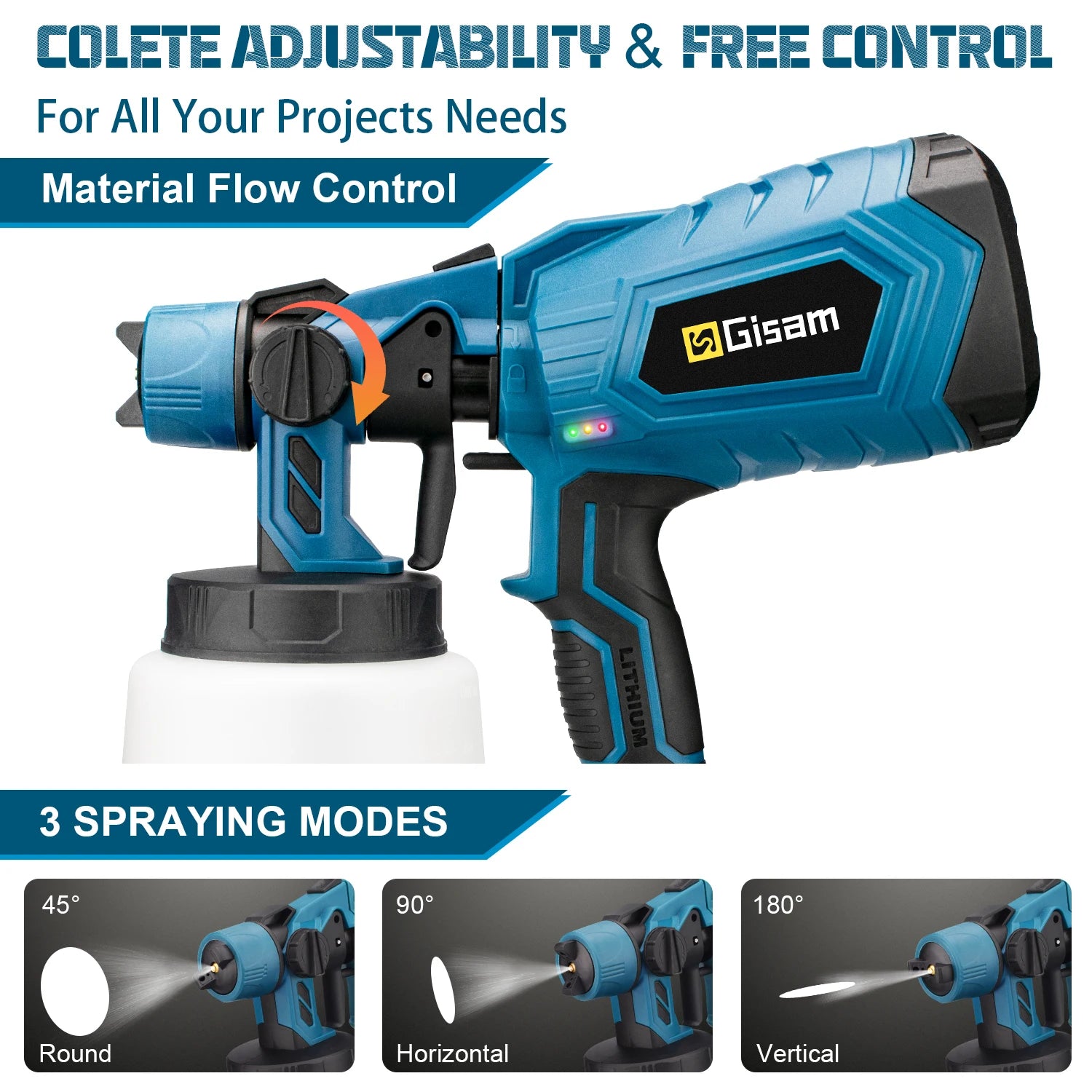 1000ML Cordless HVLP Paint Sprayer