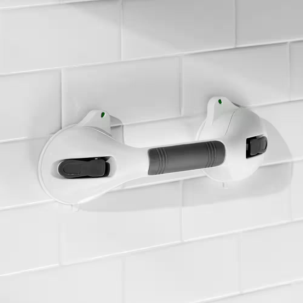 12 In. X 1-1/4 In. Suction Assist Bar with Suction Indicators in White