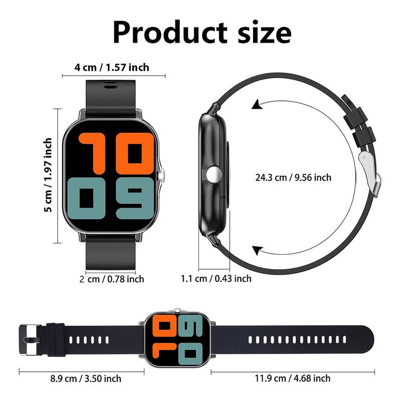 IMSONLAB  HD Smartwatch with BT Calling & Sports Tracking – Android & iOS Compatible