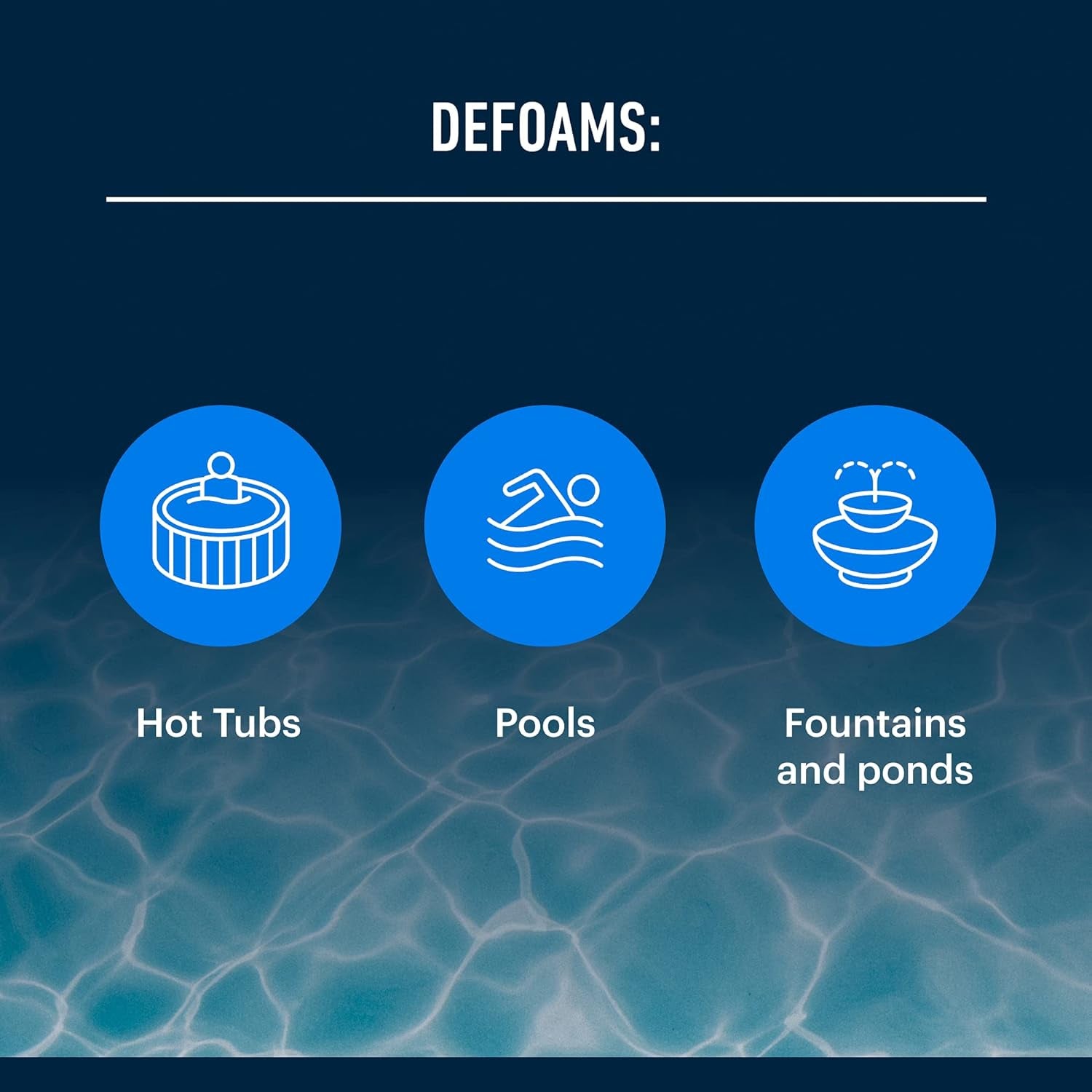 Hot Tub™ Fast-Acting Defoamer for Clear Water
