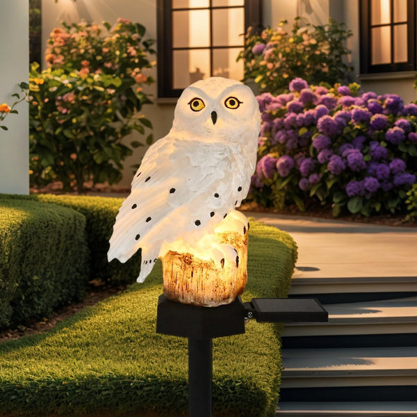 WiseGlow Solar Owl Light